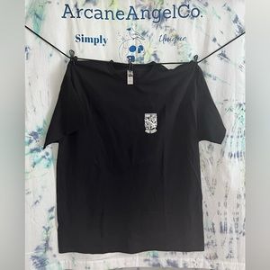 Work harder men’s T-shirt with front and back design